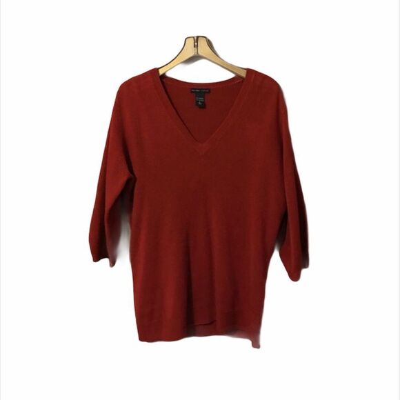 ✨ NY&Co Women's V-Neck Sweater Coco Red✨ - Picture 2 of 7